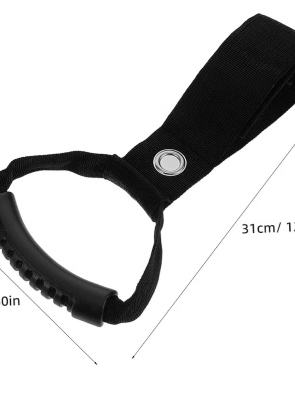 Black Handle Strap with Comfort Grip